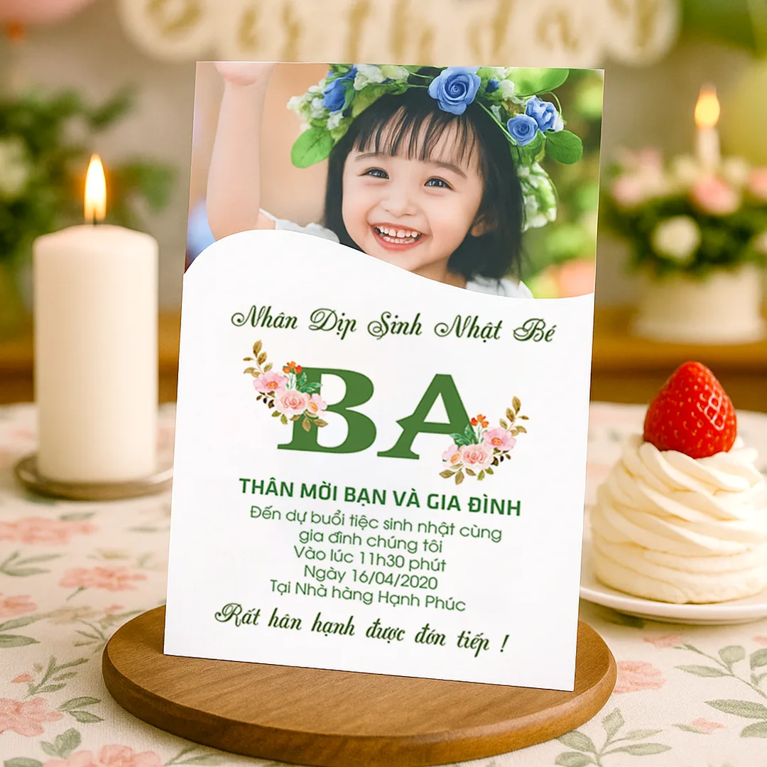 Thiệp sinh nhật, thôi nôi Thiệp sinh nhật, thôi nôi