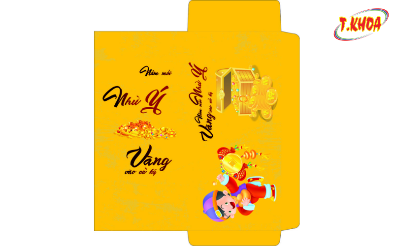 Kích thước mỗi bao lì xì