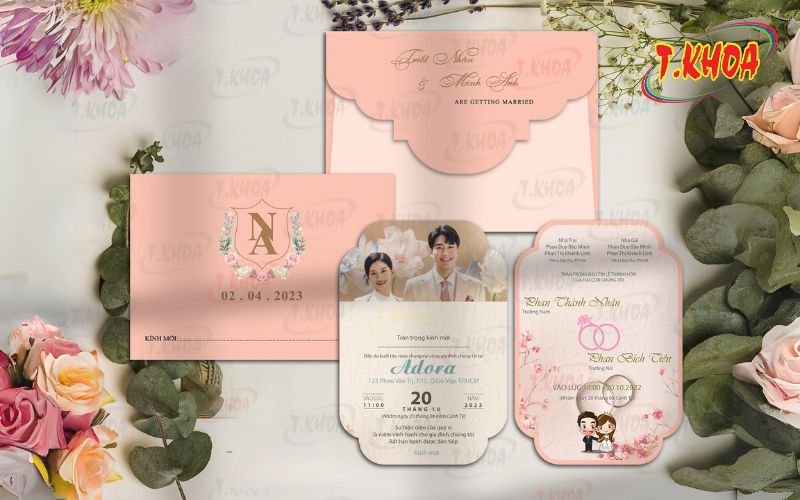 Độ phức tạp của thiệp cưới là một yếu tố ảnh hưởng đến chi phí thiết kế và in thiệp cưới 2023