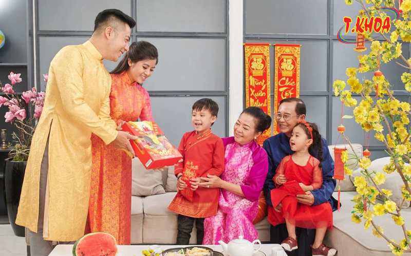 Hộp quà Tết thể hiện sự sang trọng