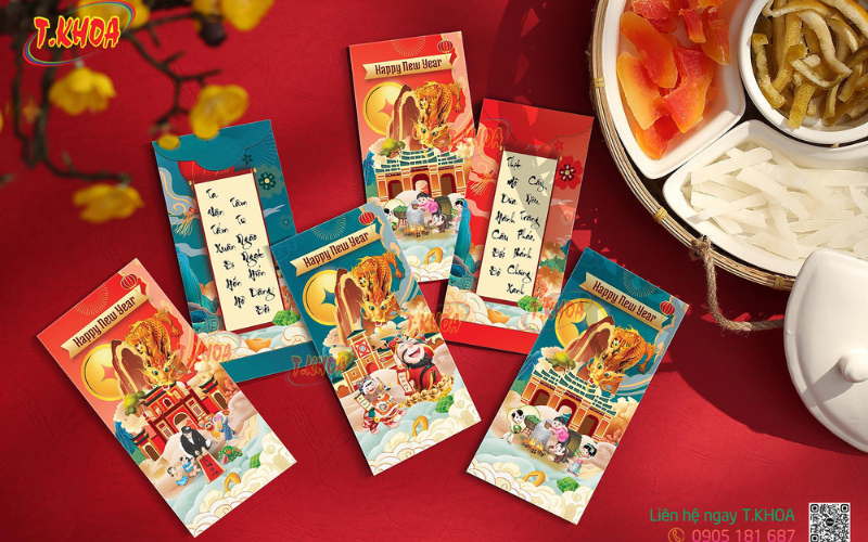 Ý tưởng thiết kế bao lì xì độc đáo cho các dịp lễ, Tết