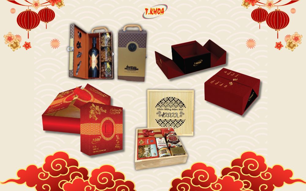 Các chất liệu in hộp quà tết 2024