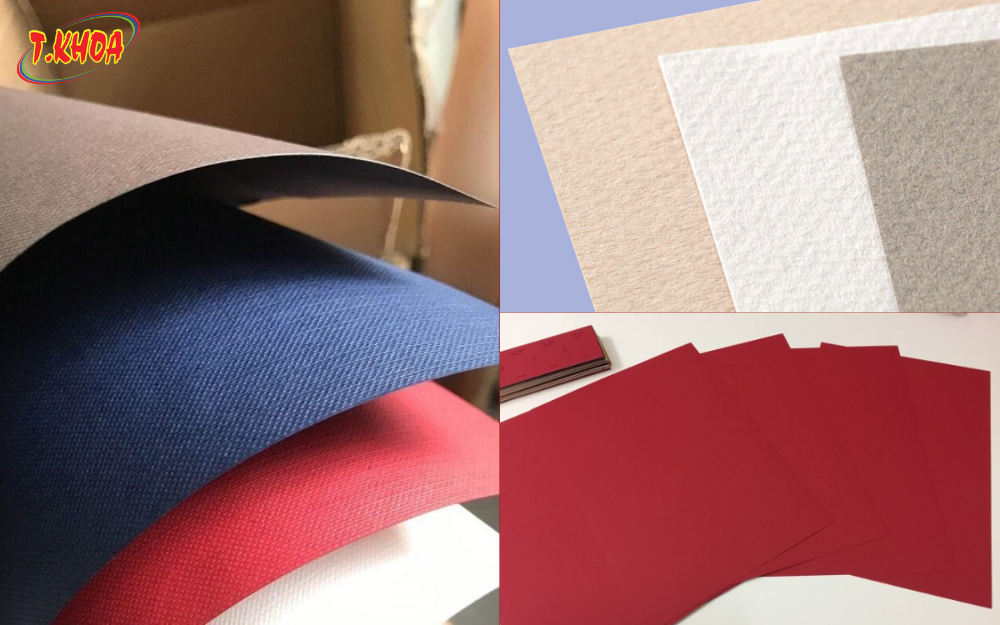 Một số giấy cao cấp cho thiệp cưới như: giấy cotton, giấy ford, Giấy Couche,....
