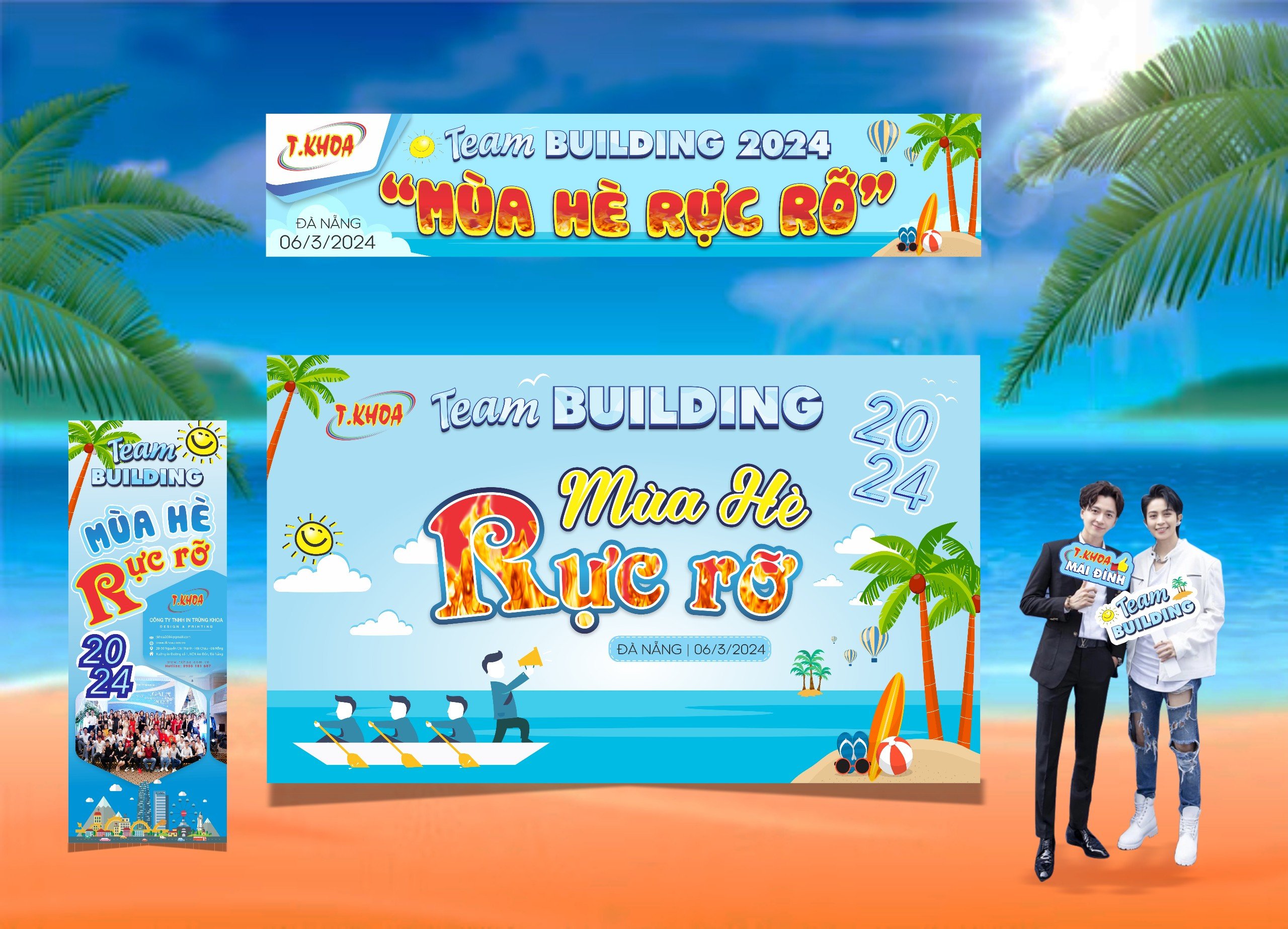 Dịch vụ in các mẫu bạt cho team building