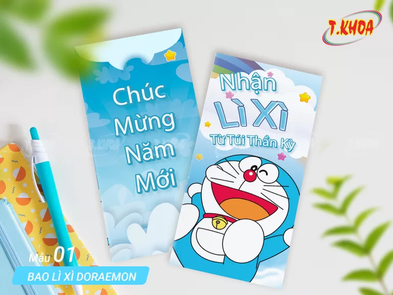 Bao lì xì Doraemon Bao lì xì Doraemon