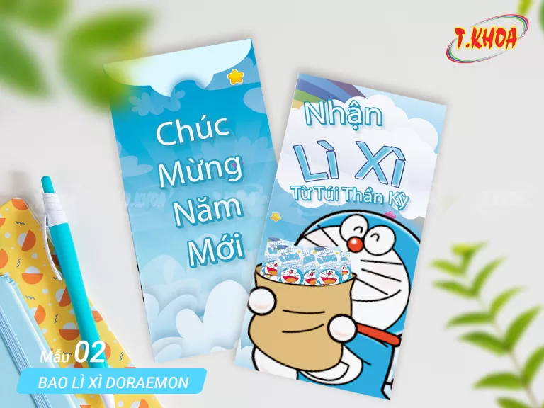 Bao lì xì Doraemon Bao lì xì Doraemon