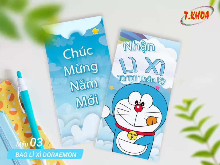 Bao lì xì Doraemon Bao lì xì Doraemon