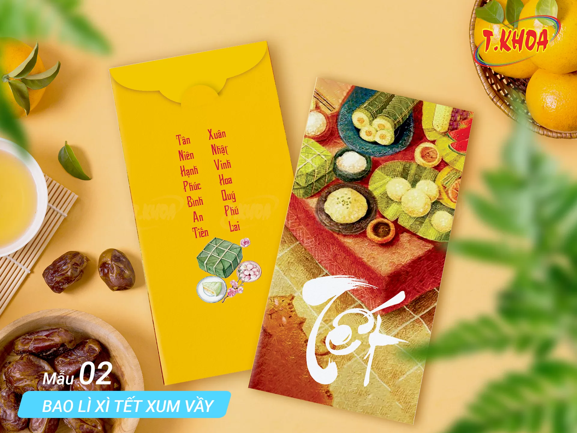 Bao lì xì Tết xum vầy 2025 Bao lì xì Tết xum vầy 2025