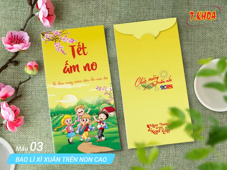 Bao lì xì Xuân trên non cao Bao lì xì Xuân trên non cao