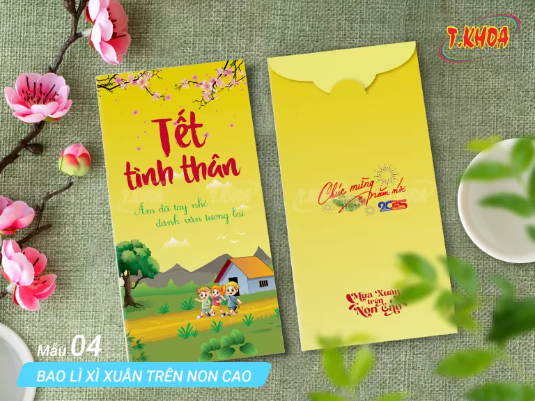 Bao lì xì Xuân trên non cao Bao lì xì Xuân trên non cao