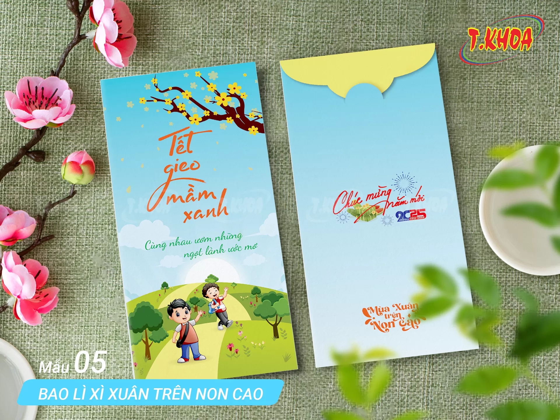Bao lì xì Xuân trên non cao Bao lì xì Xuân trên non cao