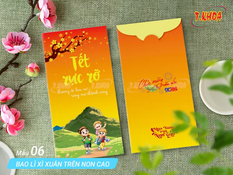 Bao lì xì Xuân trên non cao Bao lì xì Xuân trên non cao