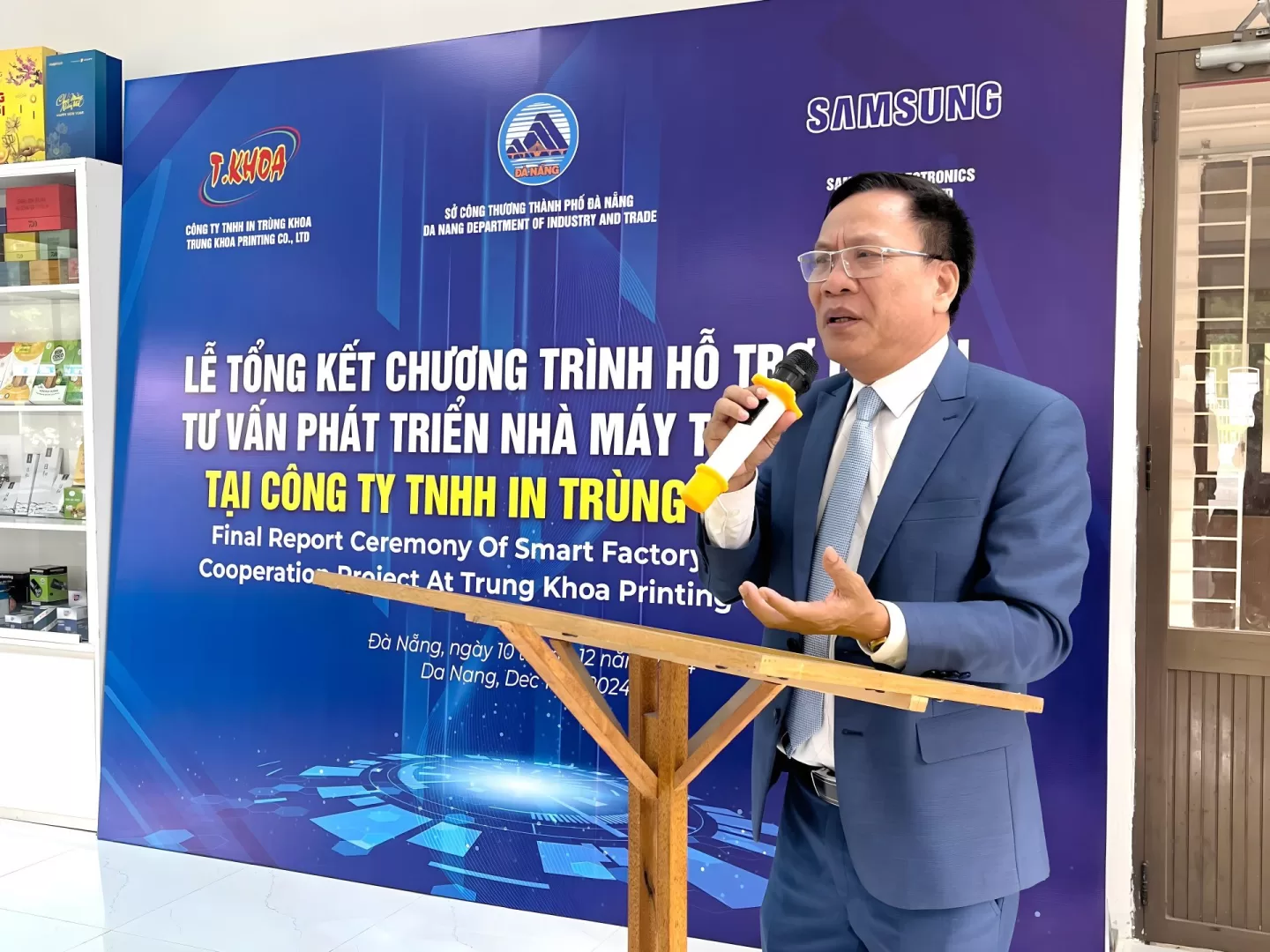 Ông Nguyễn Văn Trừ - Phó giám đốc Sở Công Thương TP. Đà Nẵng phát biểu tổng kết