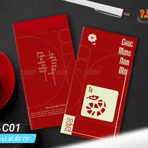 Bao lì xì phong cách tối giản