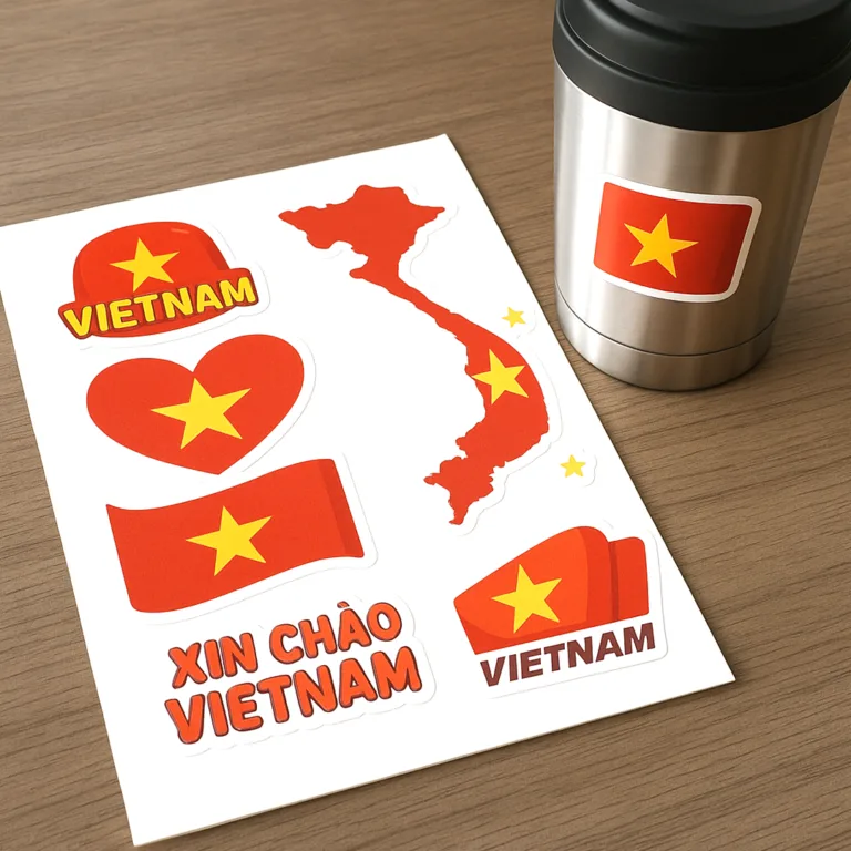 In sticker cờ việt nam In sticker cờ việt nam