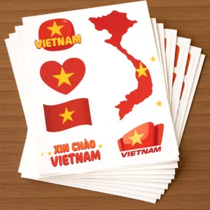 In sticker cờ việt nam